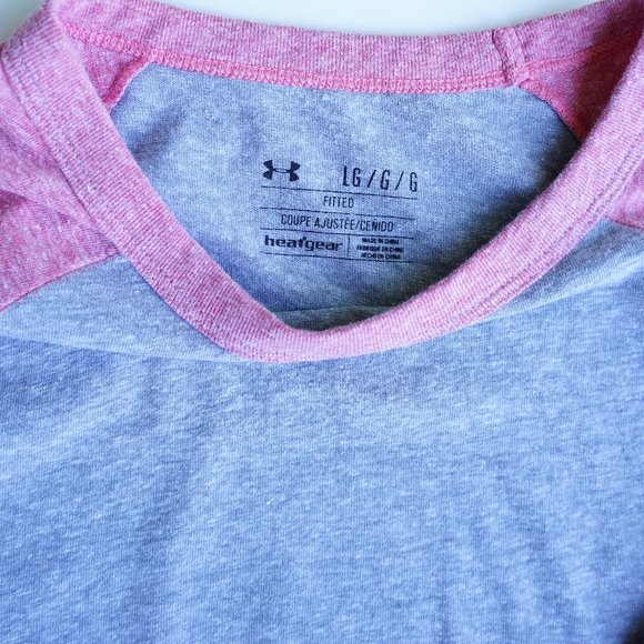 UA HeatGear 3/4 Length Sleeve Baseball T-shirt - Picture 6 of 12